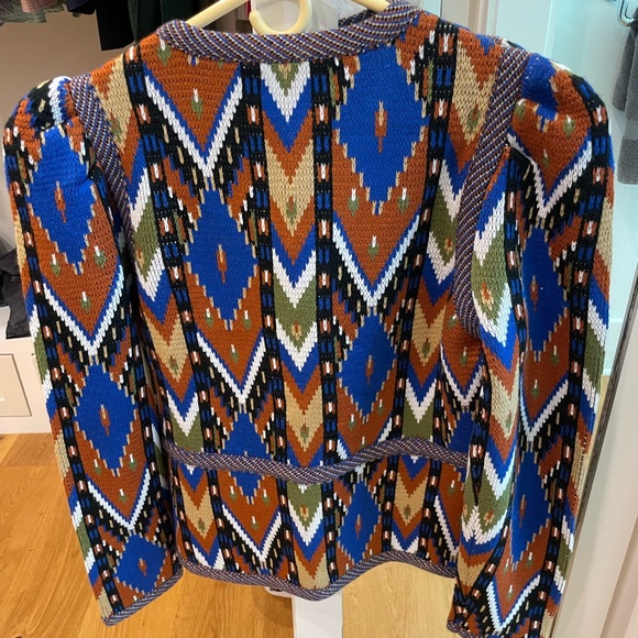 NWT this season Hunter Bell McCoy Sweater Jacket size Medium - Picture 3 of 3